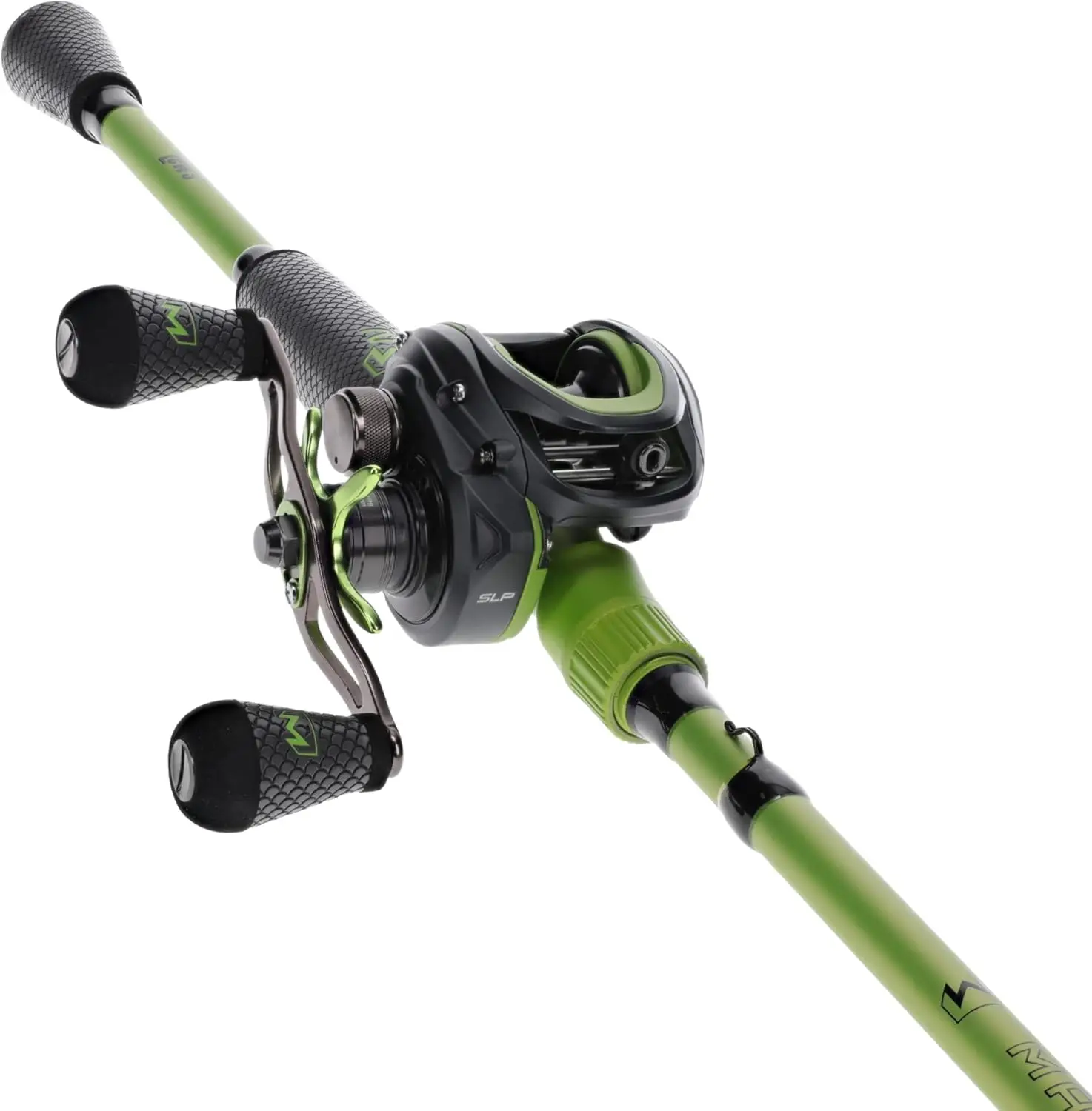 Baitcast Reel and Rod Combo, High-Modulus Graphite Blank, Ergonomic Non-Slip Handle, Black/Green