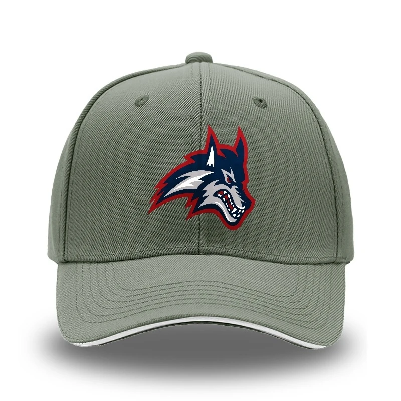 

Wolf Pattern Print Baseball Cap, Unisex Adjustable Velcro Street Hat, Breathable Fabric Casual Sports Cap for Outdoor Daily Acti