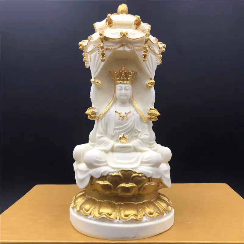 Silicone Mold three-sided Buddha Statue Design Sakyamuni Guanyin Epoxy Resin Plaster Cement Concrete Mould