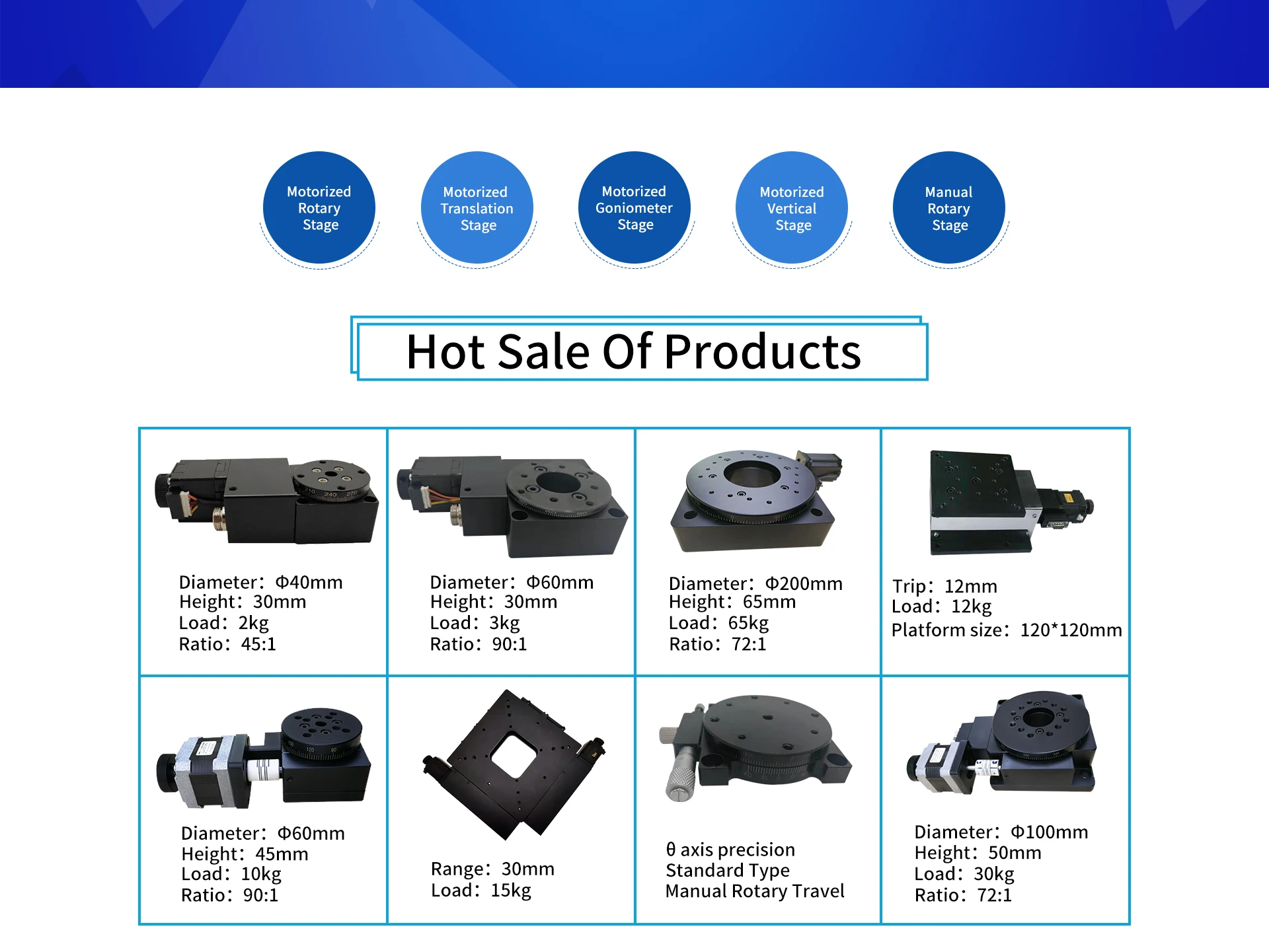 مقياس الزوايا الكهربائية المرحلة التقلبات الصغيرة بمحركات المرحلة الدوارة متعددة المحاور الدقة الآلية المرحلة WM Wanming 100*100 مللي متر #4