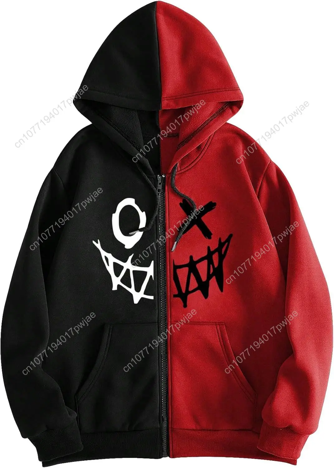 

COZYEASE Men's Zip Up Hoodies Graphic Sweatshirt Hoodies long Sleeve Western Y2k Hoodies Pullover Streetwear