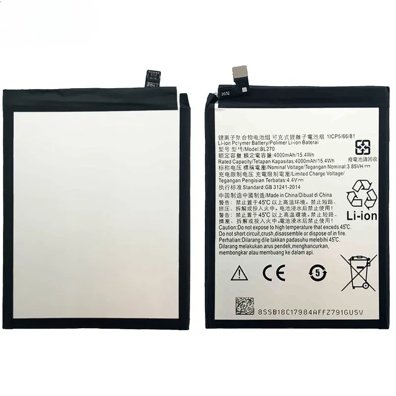 BL270  for Lenovo Vibe K6 Plus/G5 Plus K6 Note/K8 NOTE/(MOTO XT1922/BL270/G6Play/MOTO E5 XT1944) K53/K53A48/K8 Phone Battery - view 2
