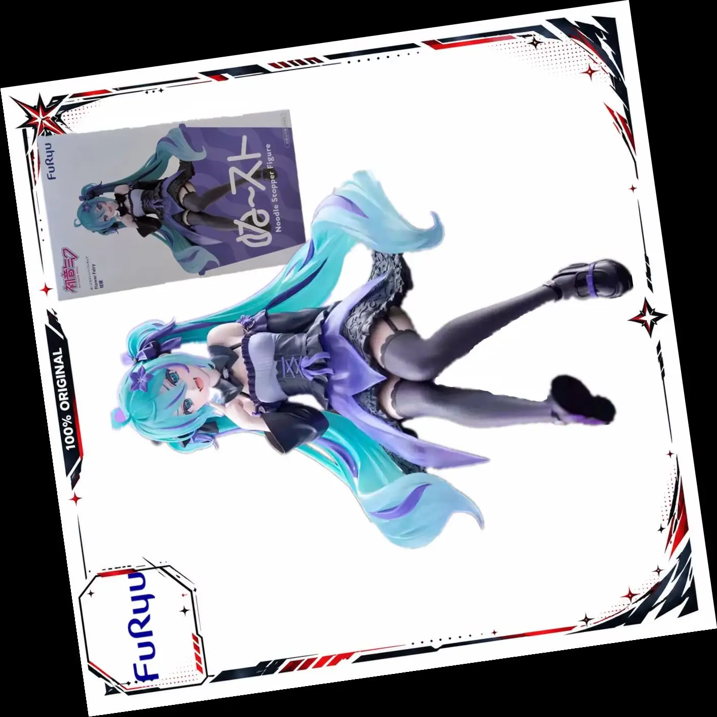 original-furyu-noodle-stopper-hatsune-miku-flower-fairy-balloon-flower-pvc-anime-action-figures-model-collection-figurine