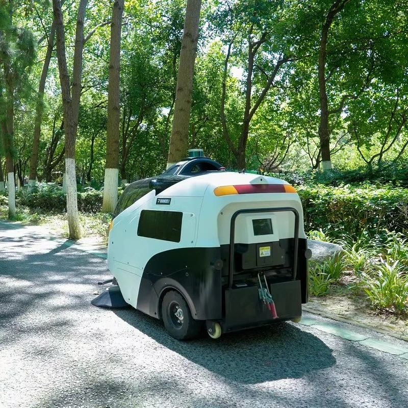 Customized Commercial Floor Cleaning Robot Equipment Artificial Intelligence Industrial Robots Automatic Sweeper Robot view 5