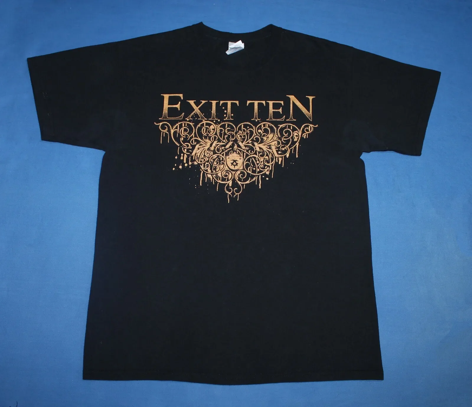 Exit Ten Shirt Post Hardcore Rock Band Men's Tee L