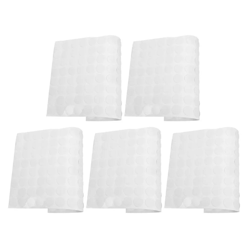 

5 Sheets Self Adhesive Screw Hole Covers Waterproof Non Slip Furniture Stickers White Decorative Screw Caps Hole Cover Dot