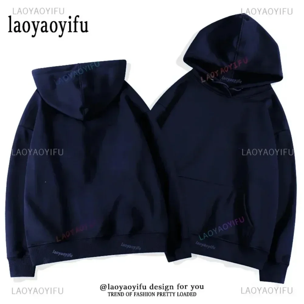 Hoodie katun Wanita Pria, hoodie katun kualitas tinggi 2024, kaus kepribadian khusus klasik, hoodie Hipster Hip-hop mode kasual