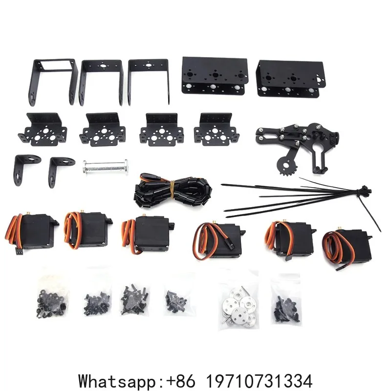 6DOF Robot Mechanical Arm with Clamp Claw Kit – Industrial Manipulator Parts for DOF Robotic Claw