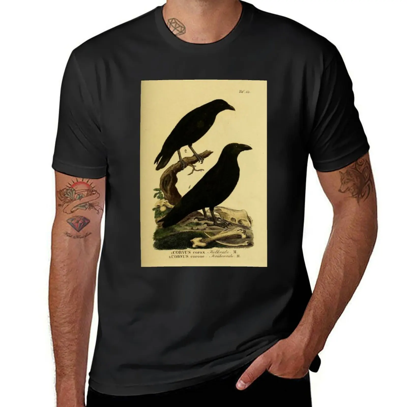 Crow And Raven T-Shirt korean fashion sublime new edition mens vintage t shirts