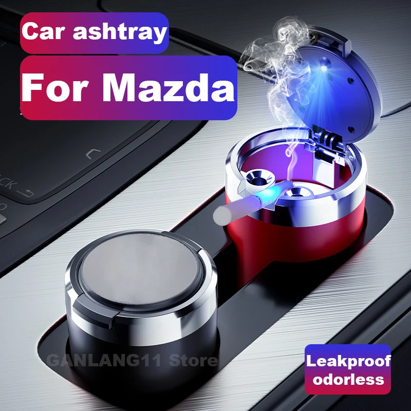 2025 منفضة سجائر السيارة لمازدا 3 6 CX5 CX3 CX9 CX30 CX50 CX70 CX90 CX80 BT-50 MX30 العالمي السيارات منفضة سجائر السيارة مازدا اكسسوارات