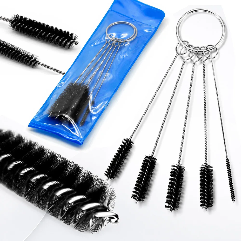 60/30/10 Set Tattoo Cleaning Brush Set Tattoo Needle Tip Brush Mini Cleaning Brush Glass Tube Brush Cleaning Tools Tattoo Supply