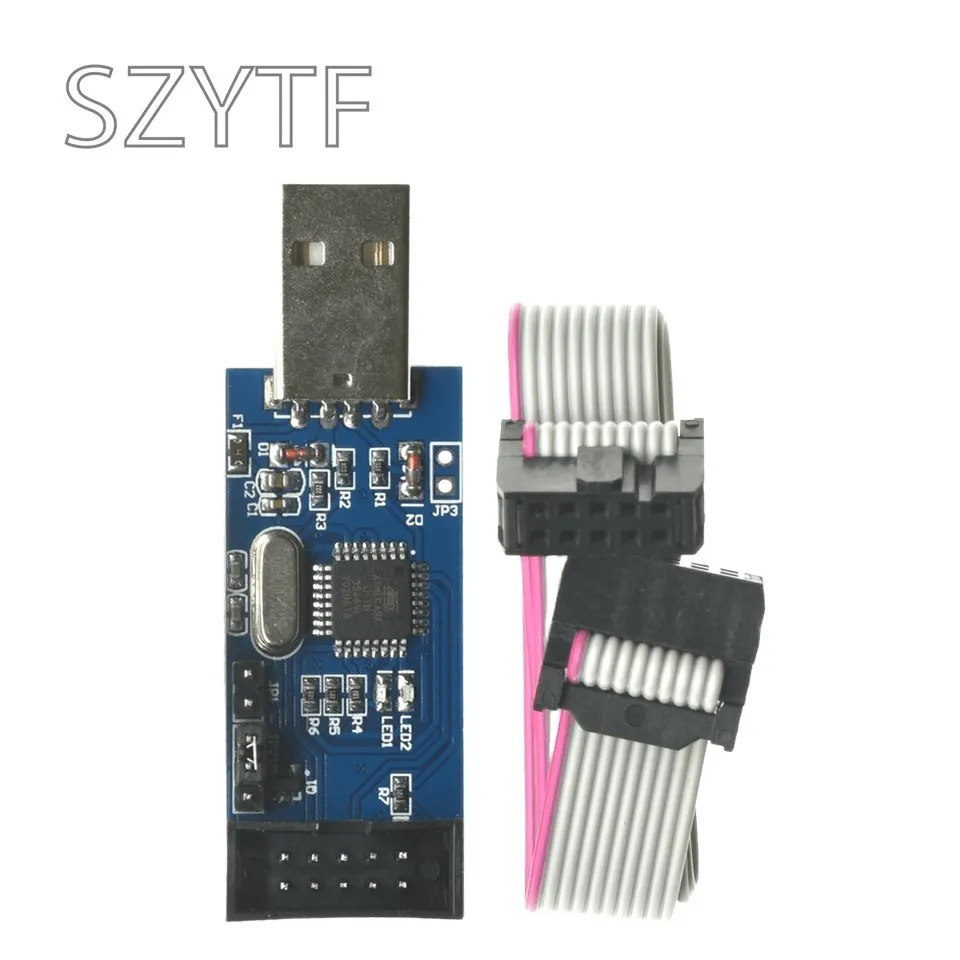 USBASP AVRISP AVR Programmer AVR ISP USB ASP ATMEGA8 ATMEGA128 Support Win7 64 Board BTE13-006