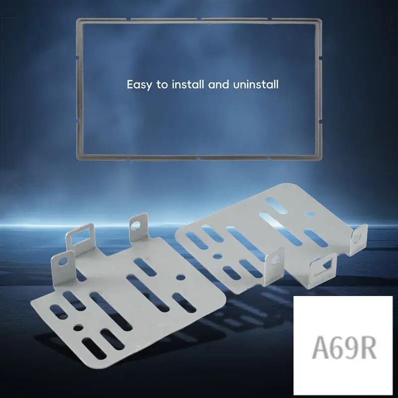 

A69R-2 Din Car Radio Fascia Fit For Fiat Grand Punto 2005-2009 Left Wheel Dash Mounting Installation Trim Frame Stereo Kit