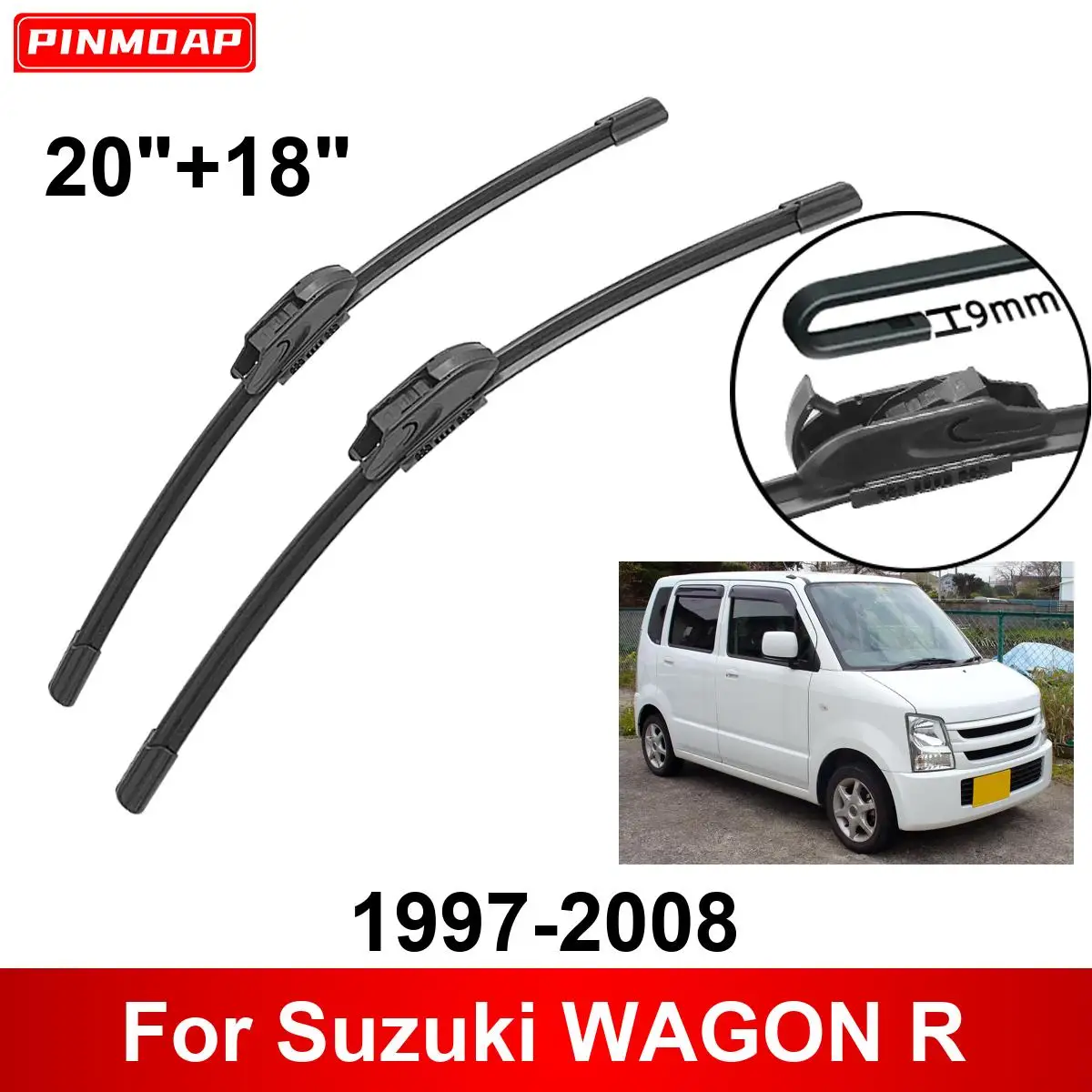 

Щетки стеклоочистителя для Suzuki WAGON R, 1997-2008 дюйма, 20 + 18 дюймов