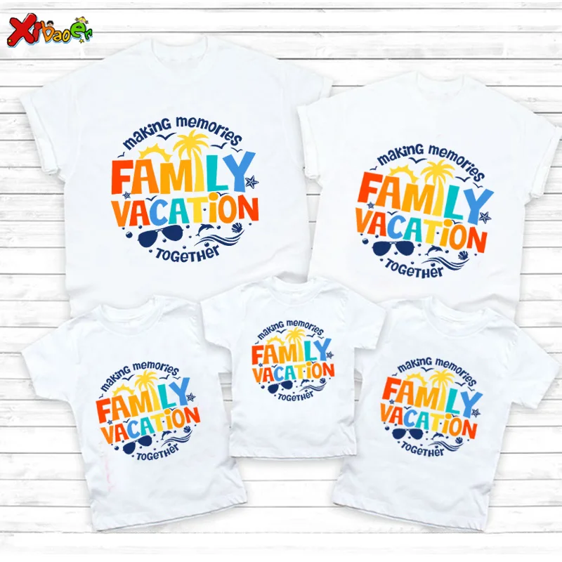 

Family Vacation 2024 T Shirt Matching Family Outfits Family Trip 2024 Shirts Party Clothing Family Look Kids Clothes Boy Famille