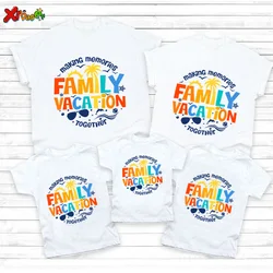 Family Vacation 2024 T Shirt Matching Family Outfits Family Trip 2024 Shirts Party Clothing Family Look Kids Clothes Boy Famille