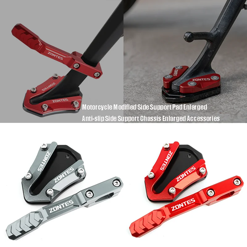 

Motorcycle Accessories For ZONTES 368G 368 G 368-G CNC Modified Side Support Pad Enlarged Anti-slip Chassis Footrest and seat