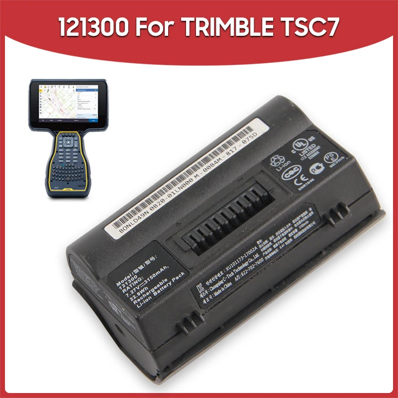 Replacement Battery 3150mAh 121300 121320 For TRIMBLE TSC7 822-702-7600 T7 BONE Data Collector Batteries