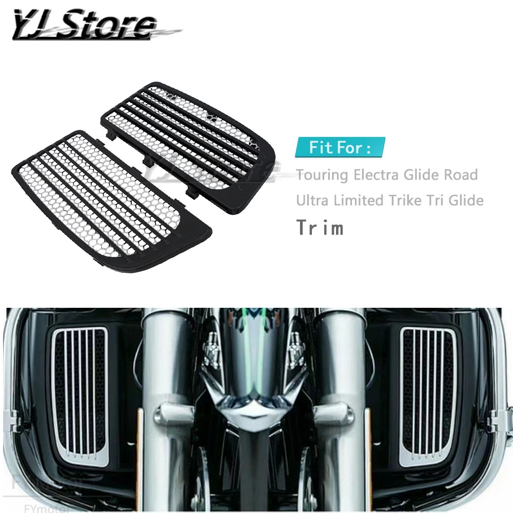Motorcycle Accessories Radiator Grill Lower Fairing Cover  Fit For Touring Electra Glide Road  Ultra Limited Trike Tri Glide
