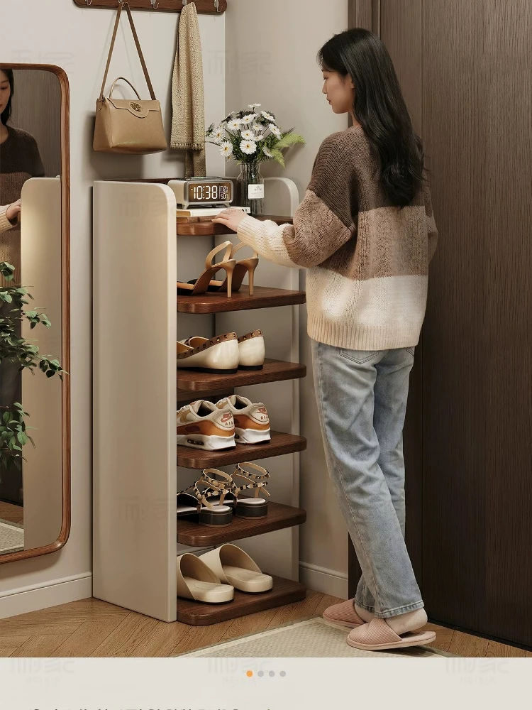 Home Door Shoe Rack Home Door Multi-Layer Economic Small Narrow Shoe Rack Storage 2026 New Popular Simple Storage Shoe Cabinet