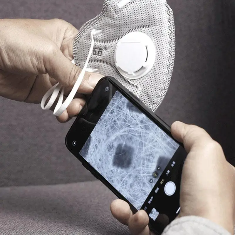 Universal 400X Microscope Phone Lens Kits Tiny and portable for iPhone 11 12 13 14 Pro Max MINI with Battery LED Transmits Light