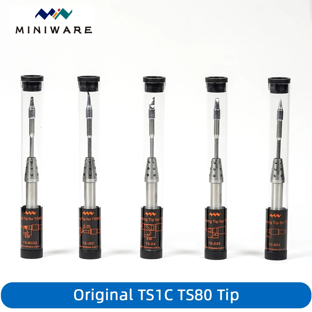 TS1C TS80P Original Replacement Ceramic Heating Core Soldering Iron Tips TS80 Series Audio interface soldering Tip TS-BC02 TS-K4