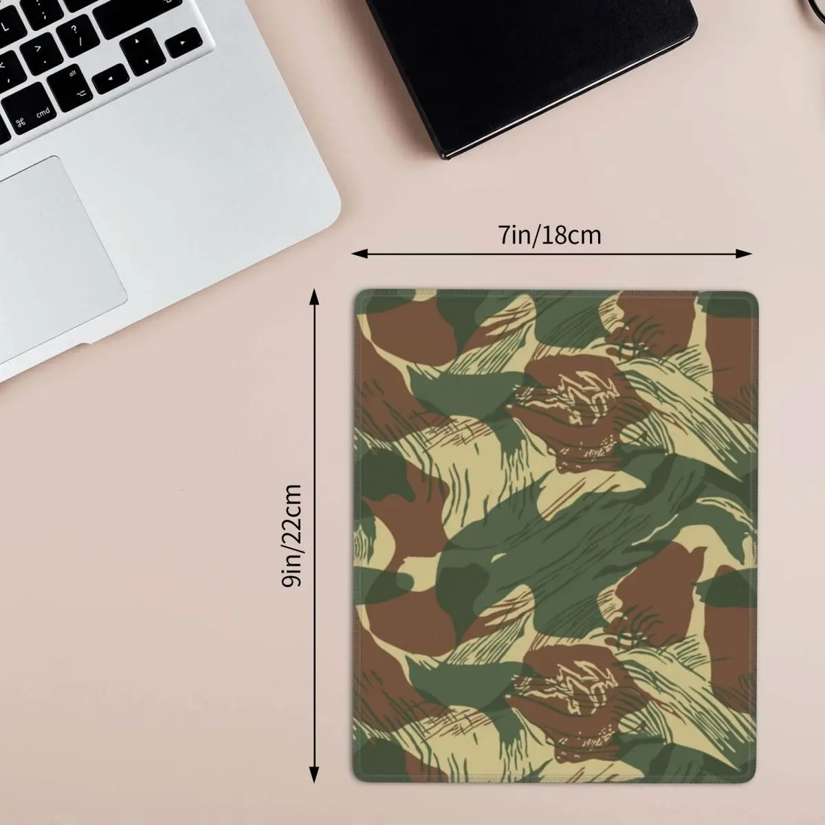 Rhodesian Brush Stroke Camouflage 7x9 in 22x18 cm Mouse Pad Computer Keyboard Mouse Mat Gamer PC Laptop Desk Mat Table Mats
