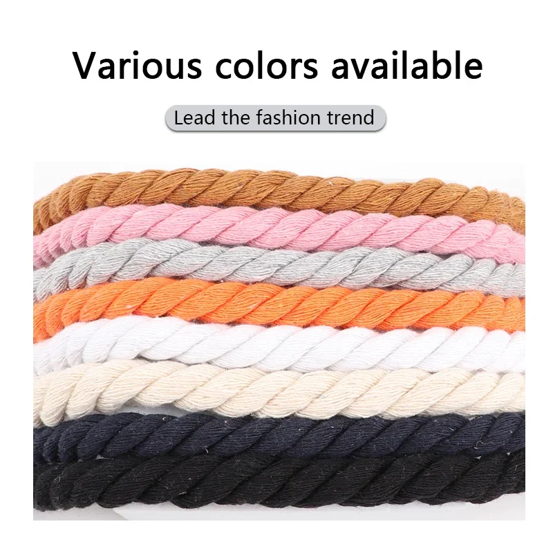 Quality Round Shoelaces Colorful 1CM Thicker Cotton Shoe Laces For Sneakers Fashion Men And Women Shoestring Accessories