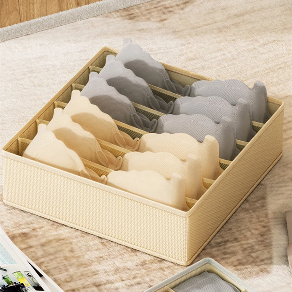 

Foldable Underwear Drawer Organizer 1 Set For Bras Socks Ties Scarves Divider Closet Household Bra Storage Box Space Saving