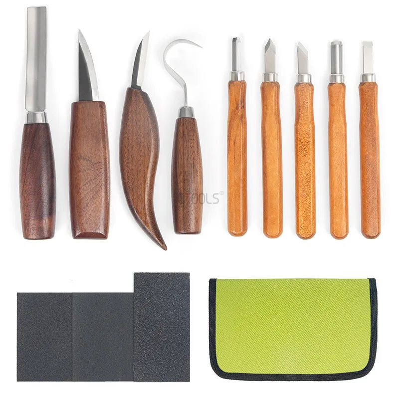 12-piece-woodworking-set-woodworking-diy-set-portable-canvas-tool-kit-large-capacity-solid-wood-handle-carving-knife-combination