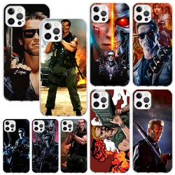 Arnold Schwarzenegger Terminator Phone Case For Iphone 17 Air 16 15 Plus 16E 14 Pro Max 13 Mini 12 11 7 8 SE Fundas Soft Back Co