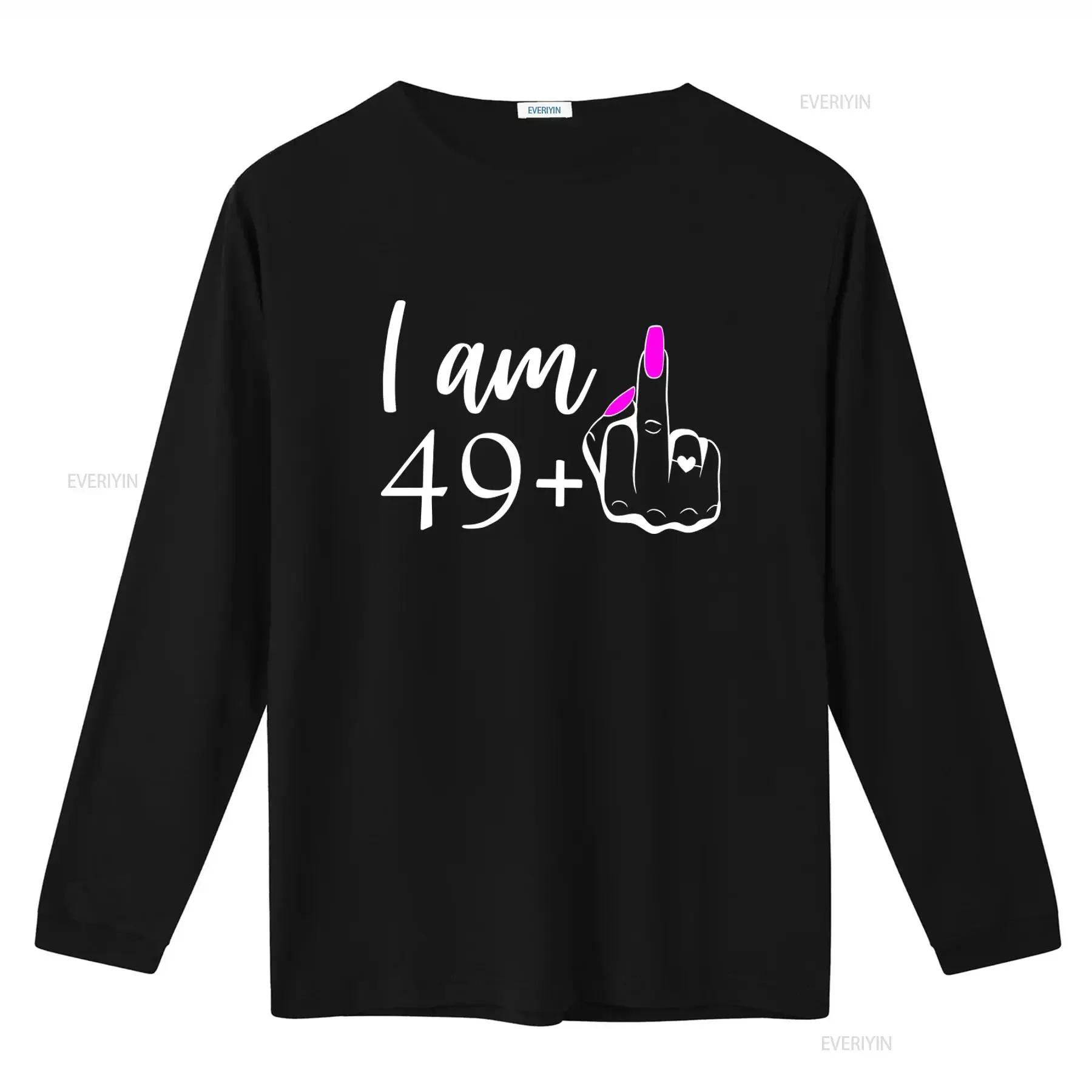 Stylish 50th Birthday T Shirt I Am 49 Plus Middle Finger Design for Party Lovers vintage Washed streetwear Stretched