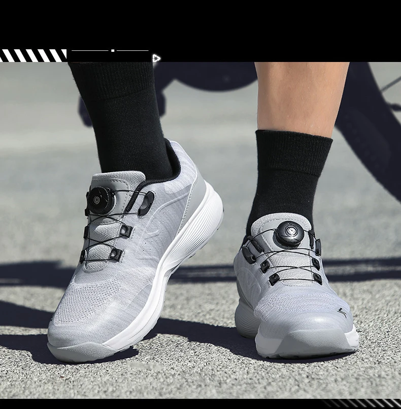 2025 männer Radfahren Schuhe Mtb Atmungsaktive Stollen Nicht-slip männer Mountainbike Schuhe Frauen Flache Freizeit Radfahren Spaziergang Dual zweck – Detail 7