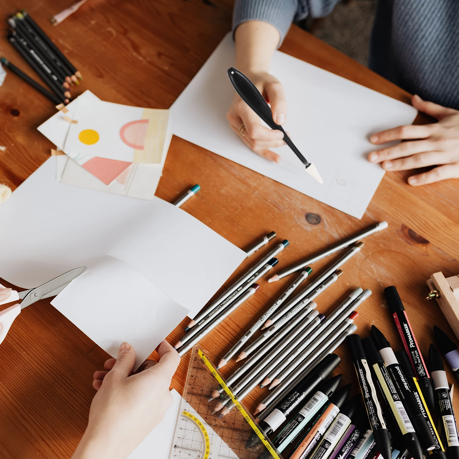 

1 Set Art Student Sketch Wipers Preferred ABS Cotton Sketching Tools Lightweight Portable Sketch Wipe Trimmer Heads Blending