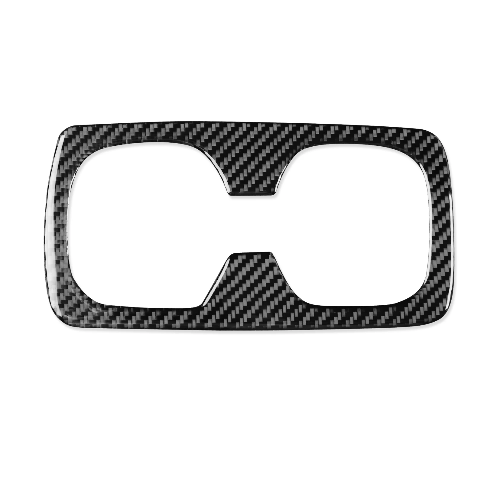 ألياف الكربون الحقيقية اكسسوارات السيارات الخلفية حامل الكأس غطاء الكسوة لينة ملصق لكزس NX260 NX350H NX400H NX450H 2022 2023 2024