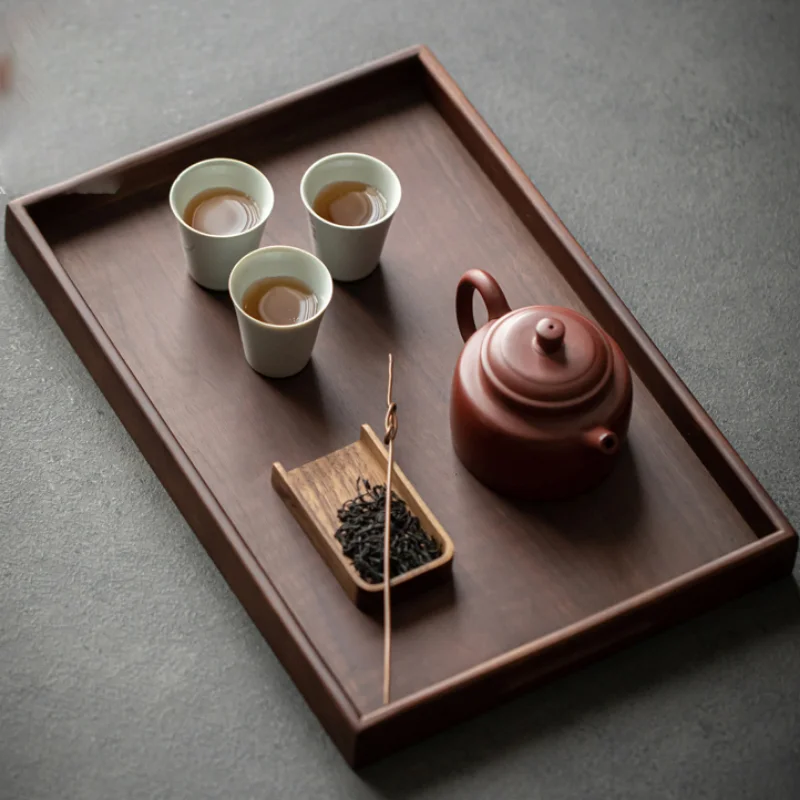 

Square Japanese Wooden Tray Drainage Solid Drainage Tea Bamboo Tray Accessories Kitchen Bambu Japanese Handcrafted Furniture