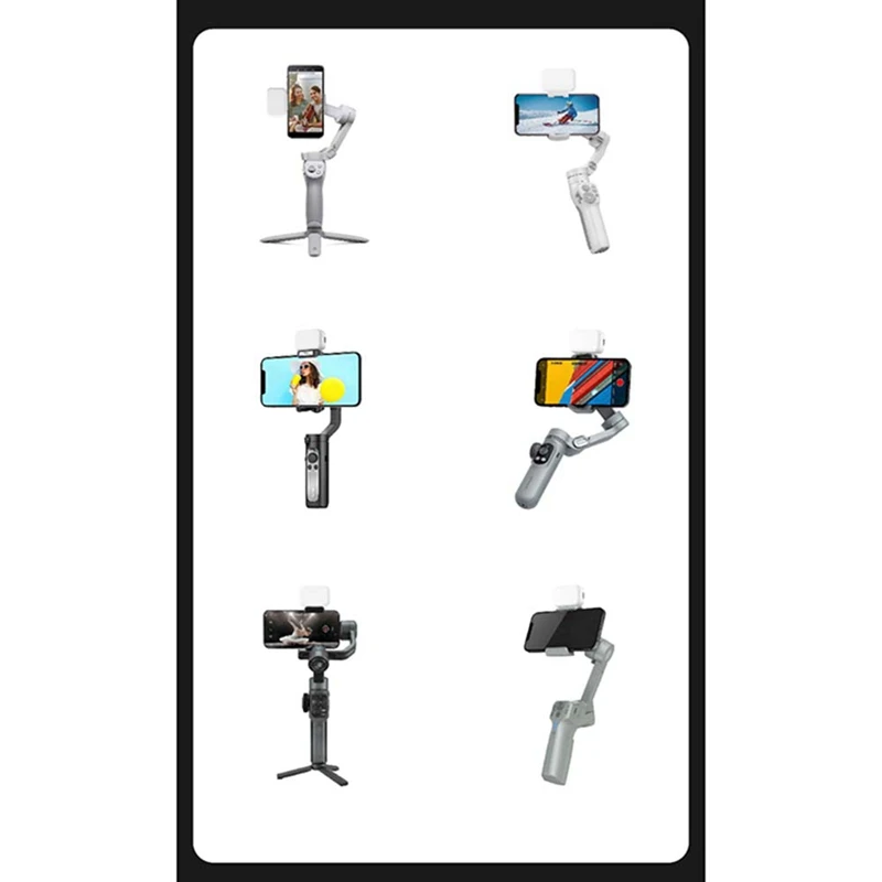Mini lumière de remplissage magnétique pour stabilisateur de cardan, accessoires pour OM5, Zhiyun, SMOOTH4, 5, Feiyu Vimble 3, déterminer, GBL01