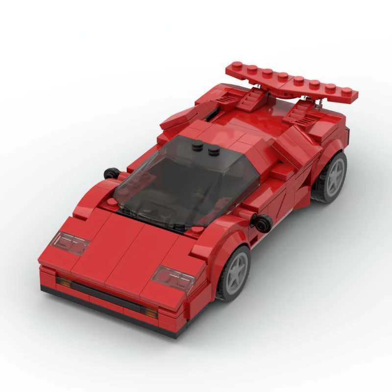 MOC Speed Champions Technical Car Lamborghinis Countachs Huracans Aventadors Gallardos Supercar Sets Building Blocks Kid Toys