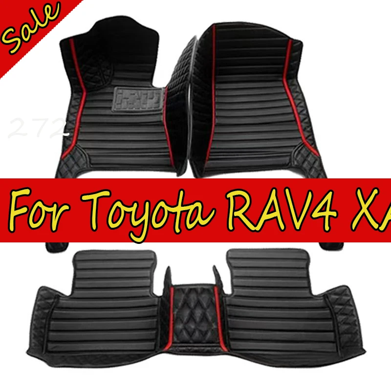 Car Floor Mats For Toyota RAV4 XA50 Hybrid(E-CVT) 2020 2021 2022 2023 2024 Suzuki Across Foot Pads Carpet Interior Accessories