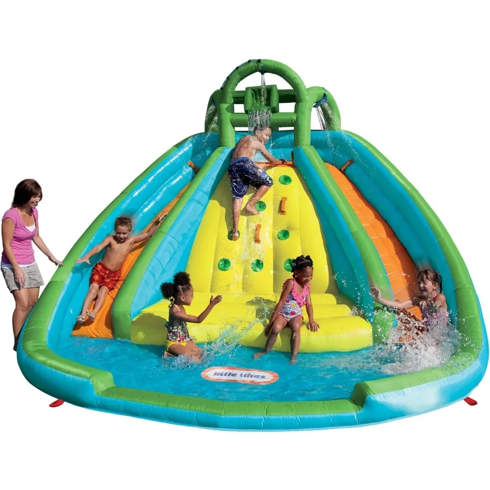 

Rocky Mountain River Race Inflatable Slide Bouncer Multicolor, 161.00''L x 169.00''W x 103.00''H --- Weight: 50.00lbs.