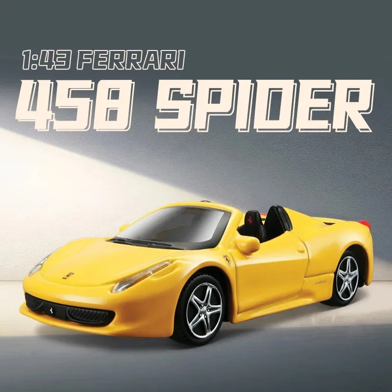 

Bburago 1:43 Ferrari 458 Spide Scale Replica Diecast Miniature Gift Boy Toy