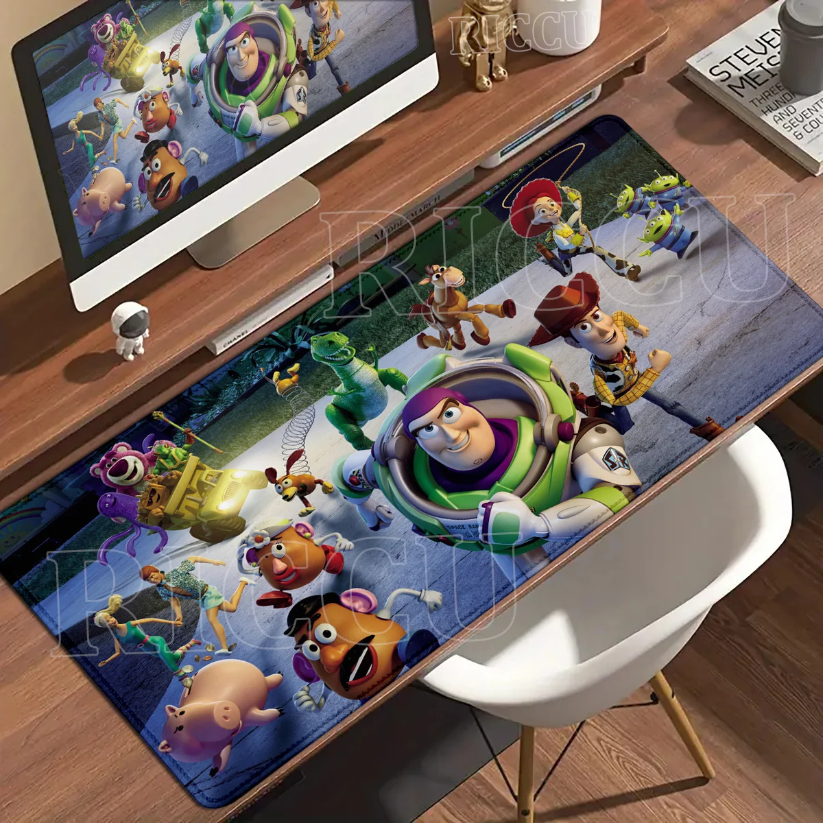 Cartoon Toy Story Mouse Pad Large PC Gamers Locking Edge Anti-Slip Desk Mats XXL Computer Keyboard Table Pads Office Accessories