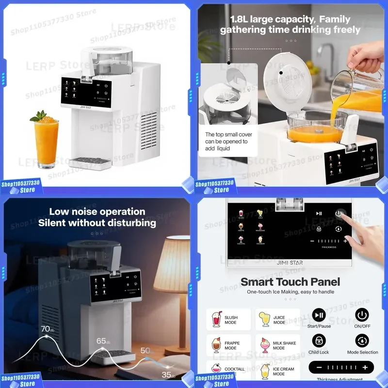 Wholesaler Single Chamber Wholesale Slush Machine,Powerful Smoothie Blender with Ice Crushing Function Home Slush Machine
