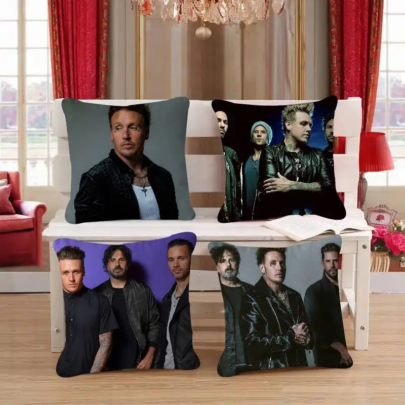 

P-Papa Roach Music Art Maple Design Cushion Cover Happy Autumn Harvest Decor Holiday Decorati Pillow Cover