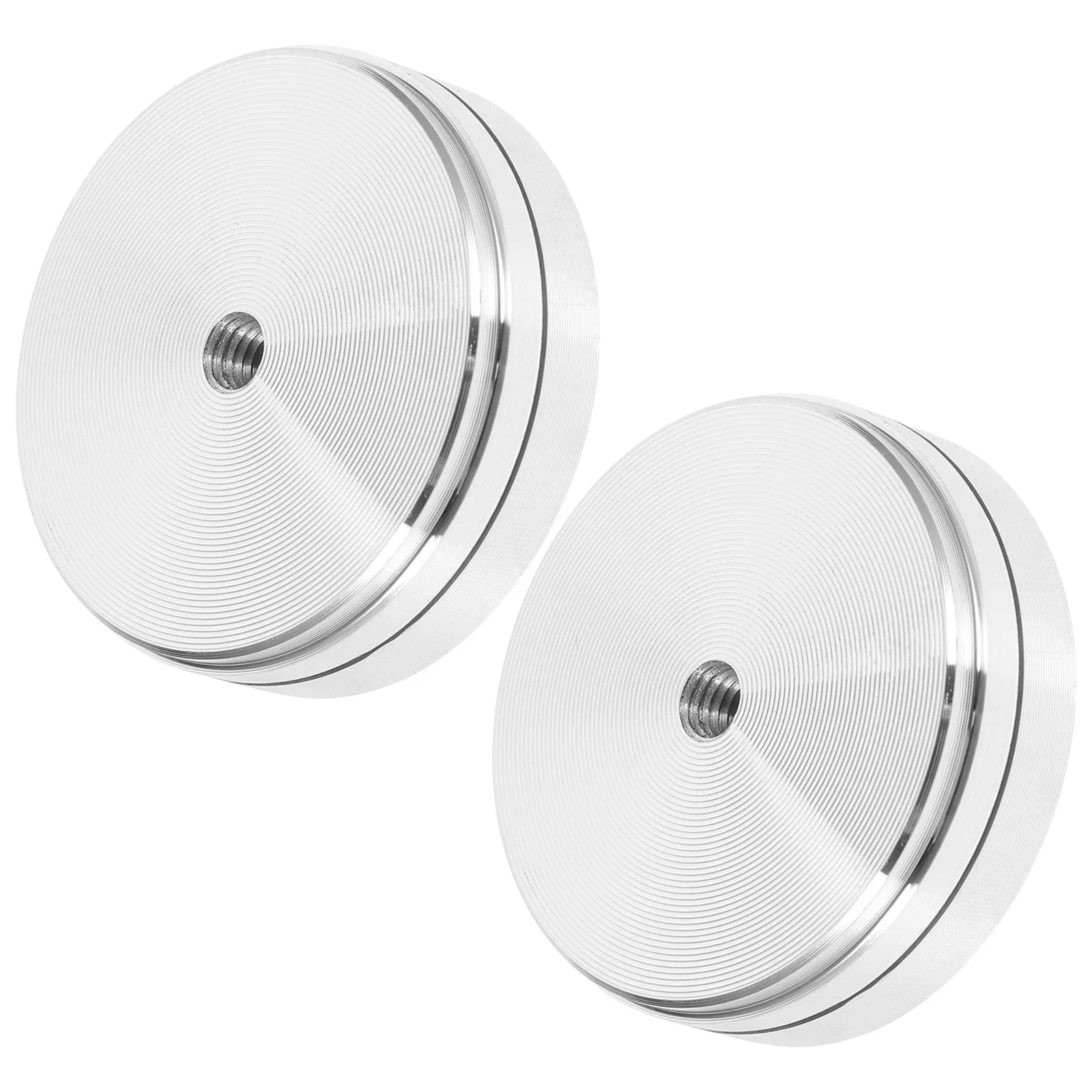 2 Pcs Swivel Dining Table Base Cake Turntable Bearing Aluminum for Baking Cakes