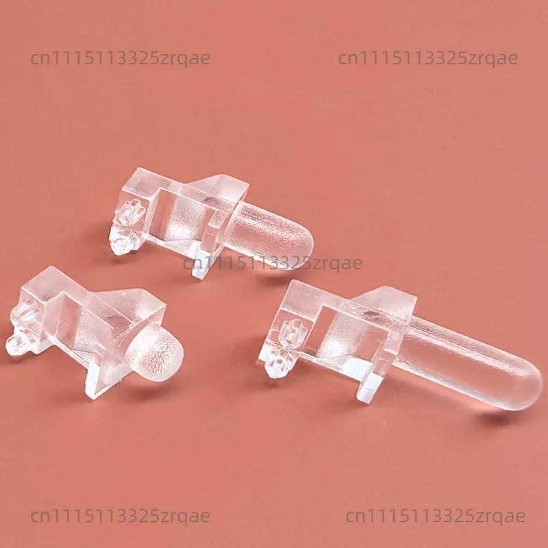 100PCS For SLP SMD 90° Right Angle Light Pipe, PC Transparent Flat & Round Head Light Guide Bar