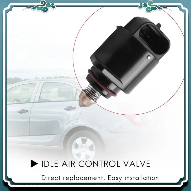

Premium 2 Piece 93744675 Idle Air Control Valve Black Plastic For Aveo Pontiac Wave 1.6L 04-08 /17059602/AC167/9643461