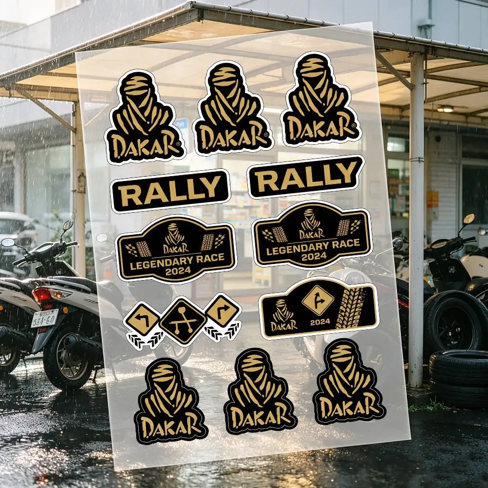 D-Dakar Rally Motorcycle Stickers For Motorcycle Bodies And Helmet Reflective Stickers view 5