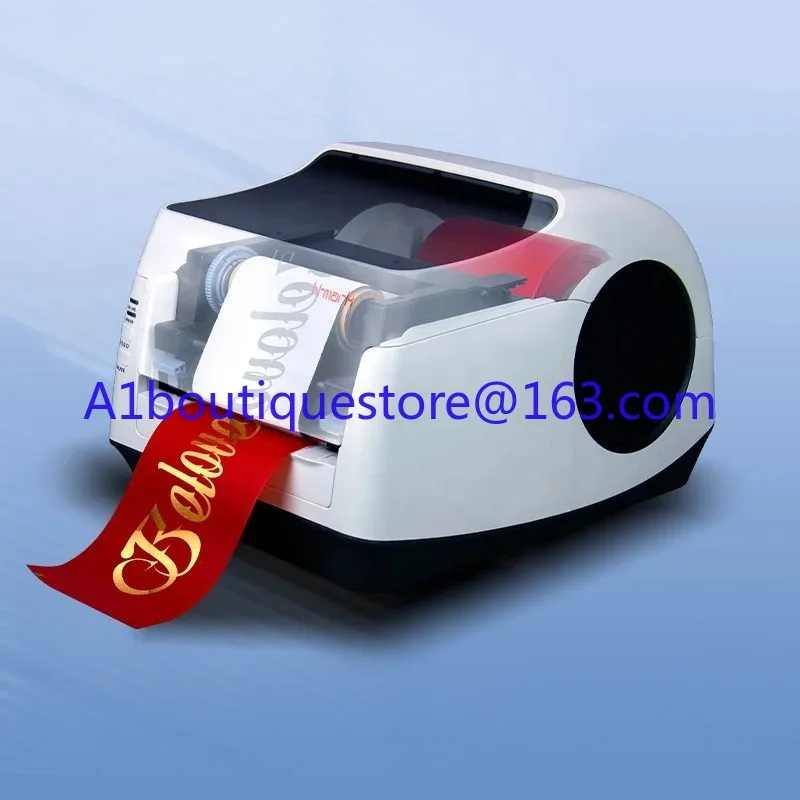 N-mark Funeral  Satin Ribbon Printer High Speed Printing Machine For Personalized Awareness Ribbons