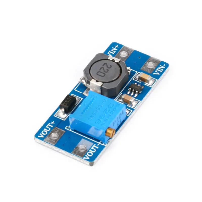 5/1PC MT3608 DC-DC Adjustable Boost Module 2A Boost Plate Step Up Module USB 2V-24V to 5V 9V 12V28V Car/Power Bank/Booster Board